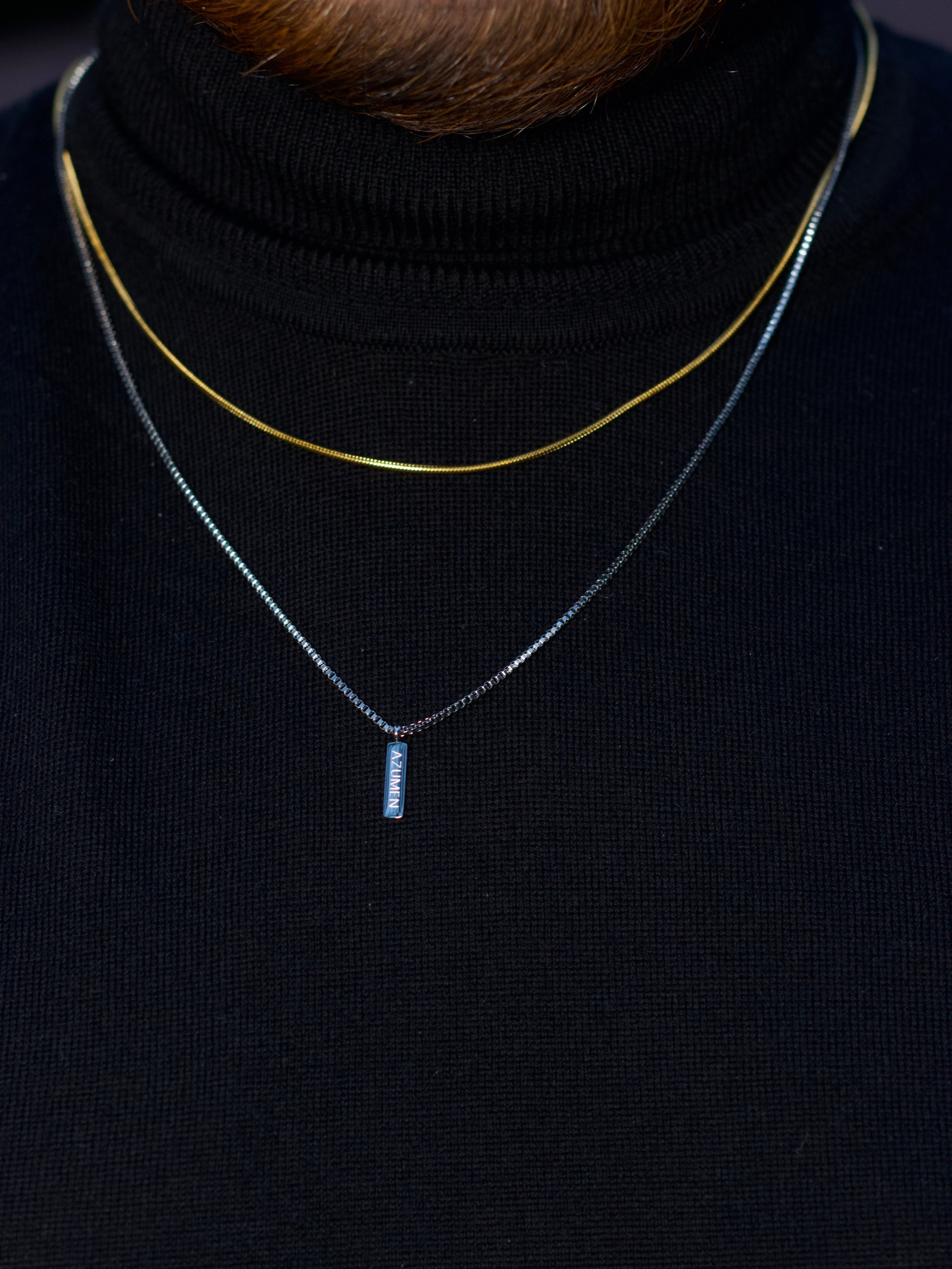 BOX PENDANT NECKLACE